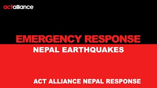 ACT Alliance Nepal response