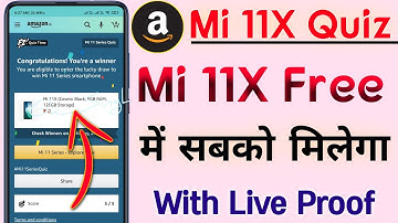 Solve Quiz And Win Mi 11X 5G Smartphone || Mi 11X 5G Quiz Answer || Amazo Toady Quiz Answer #870