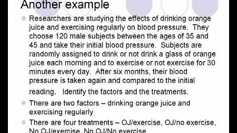 AP Statistics Chapter 13 - Experiments