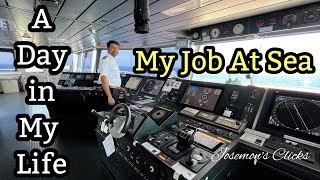 A Day in My Life at Sea I Chief Officer Job in Ship I with English subtitles