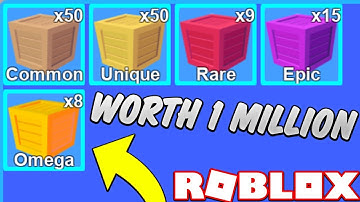 1 MILLION COIN MASSIVE CRATE UNBOXING!! (Roblox Mining Simulator Crate Opening)