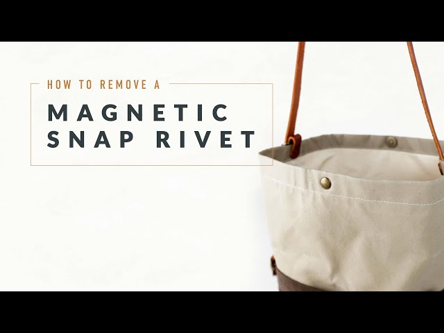 How to Remove and Replace the Snaps on Leather 