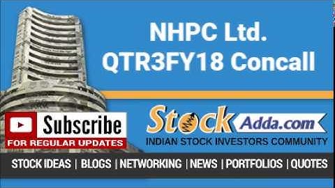 NHPC Ltd Investors Conference Call Q3FY18