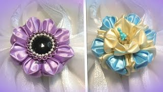 Цветы канзаши из лент, лепесток