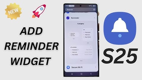 📱 Add Reminders Widget to Your Home Screen on Galaxy S25/S25 Ultra – Quick & Easy Setup!
