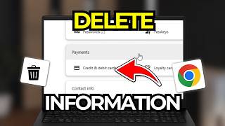 How To Delete Payment Information And Credit Cards From Google Chrome | Tutorial 2026