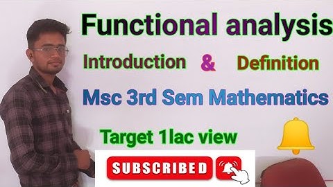 Functional analysis//Convergence Metric Space , couchy sequence// Msc 3rd semester Mathematics