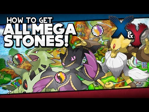 Pokémon X and Y - All Mega Stone Locations Guide!