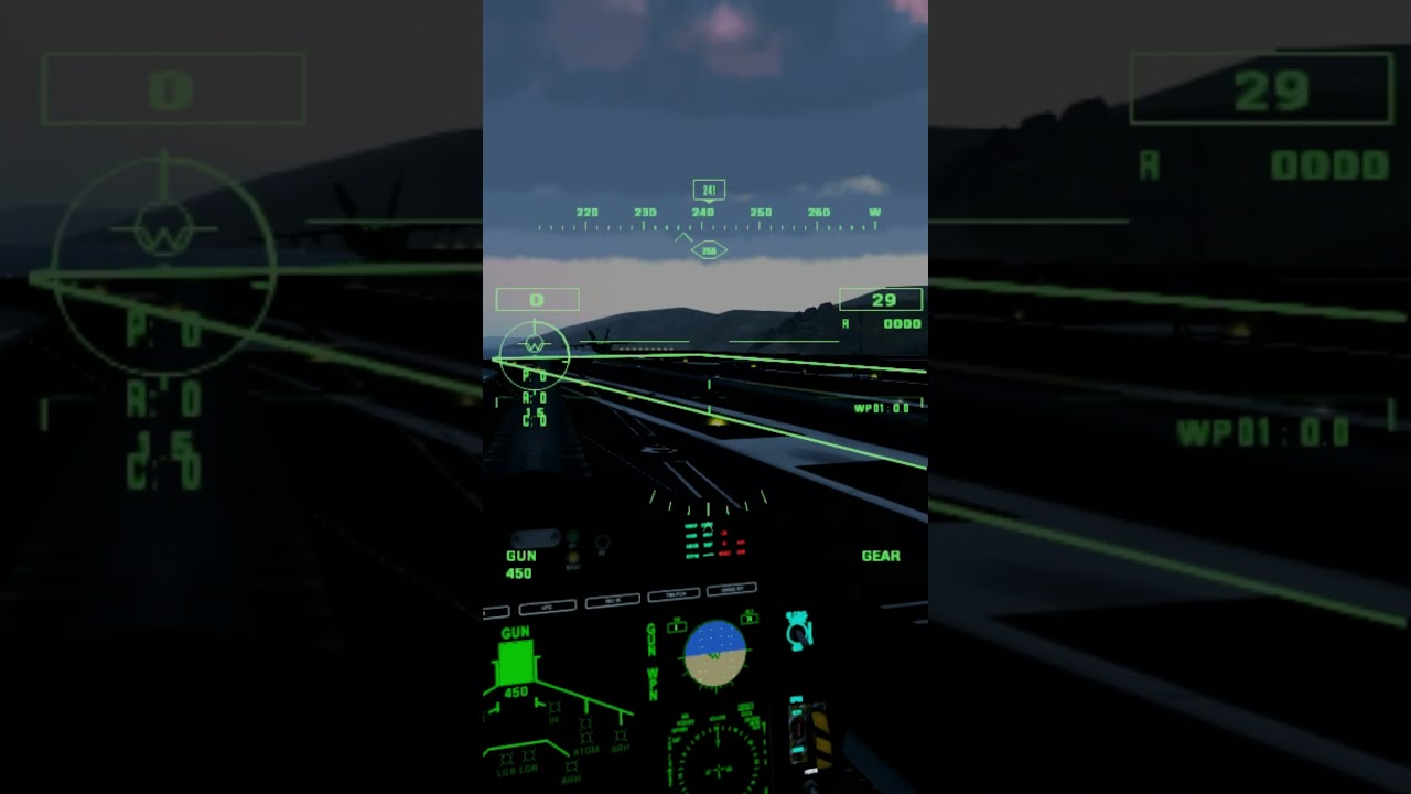 Неудачный взлет с палубы 