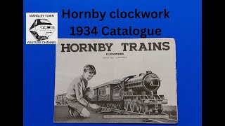 Hornby Clockwork 1934 model railways catalogue full look through from Mangley Town #Hornby