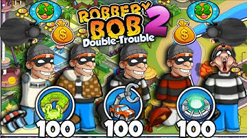 Robbery Bob 2 - All Costumes Funny Gameplay Part 396