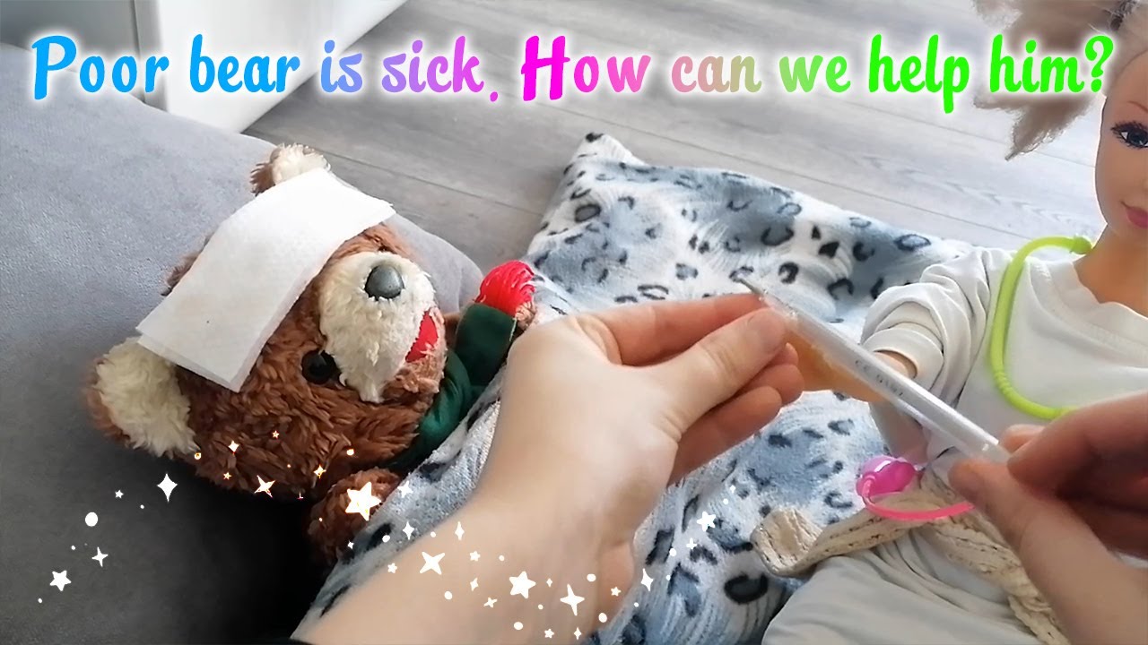 measuring - sick video Images High Quality Grahic Taking care of sick bear! Fun video play for kids - YouTube