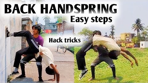how to back handspring tutorial in hindi / easy steps /back handspring tutorial / tubu Michael