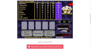 Jacks or Better Video Poker Tutorial