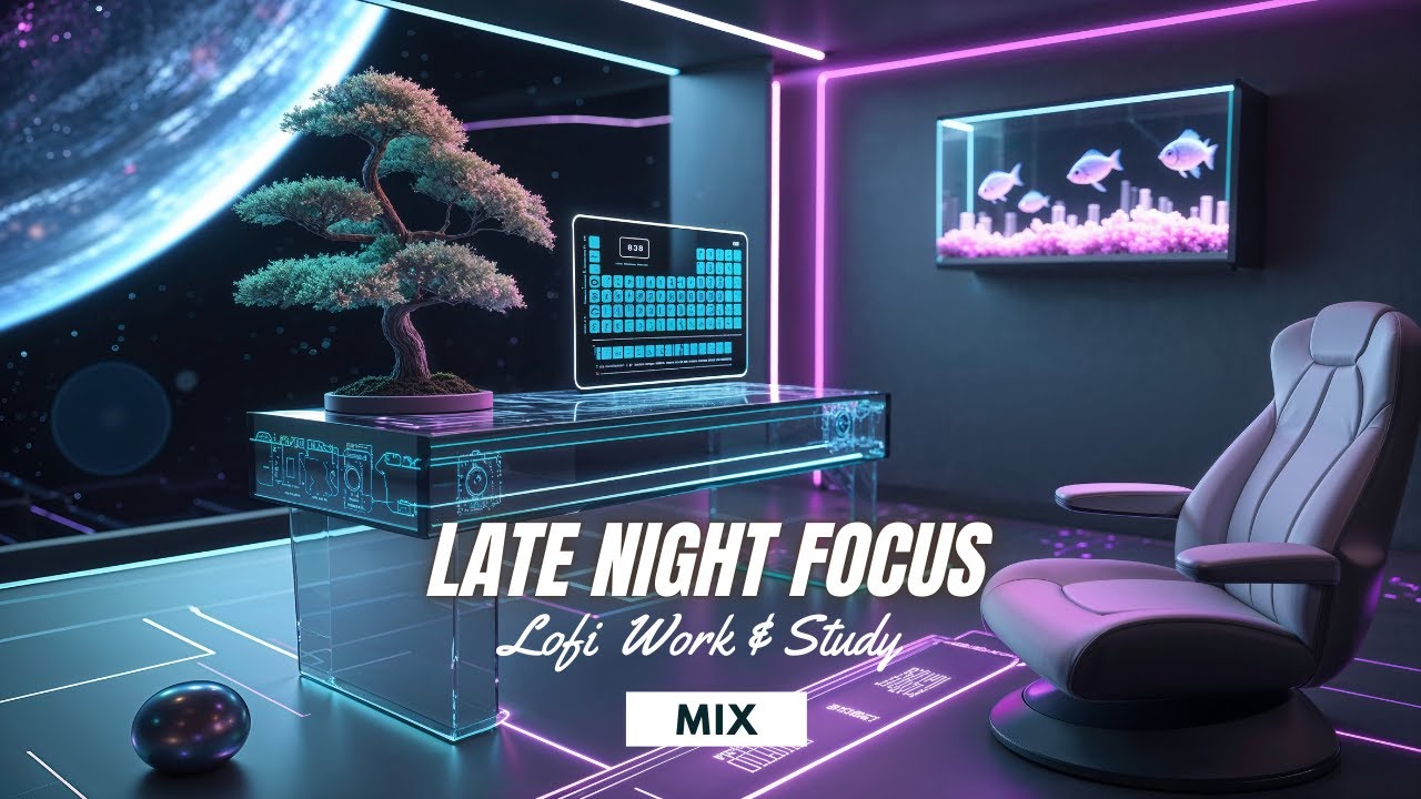 1Hr Deep Space Quantum Study Lab – Cosmic Lofi Beats for Late Night Focus & Concentration