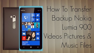 How To Transfer Backup Nokia Lumia 900 Videos Pictures & Music Files