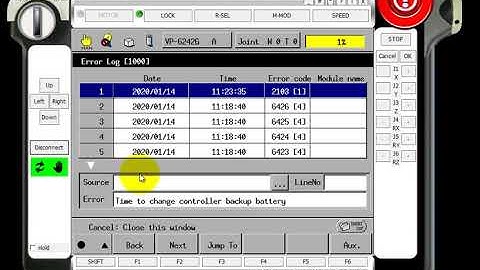 Reviewing RC7 Error Log