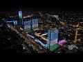 Night Tashkent City 4k Drone Video