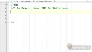 Tutorial 16 - Do while loop in php