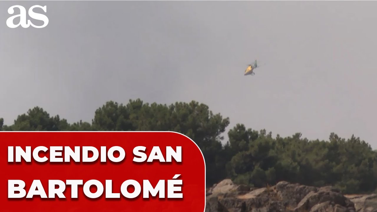 SIGUE ACTIVO el INCENDIO de SAN BARTOLOMÉ, ÁVILA
