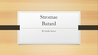 Stromae Batard paroles