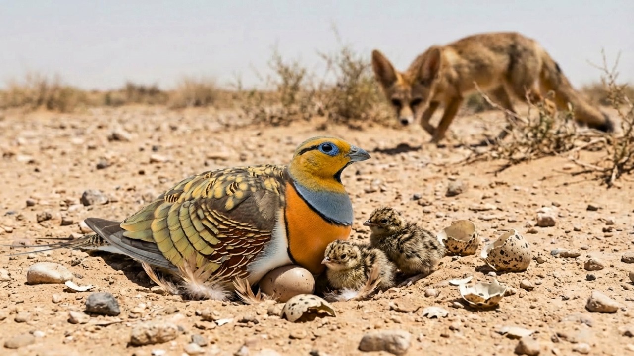 120 Days of Survival in the Desert | Sandgrouse Life Journey