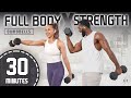30-Min Full Body Dumbbell Workout for Strength 💪