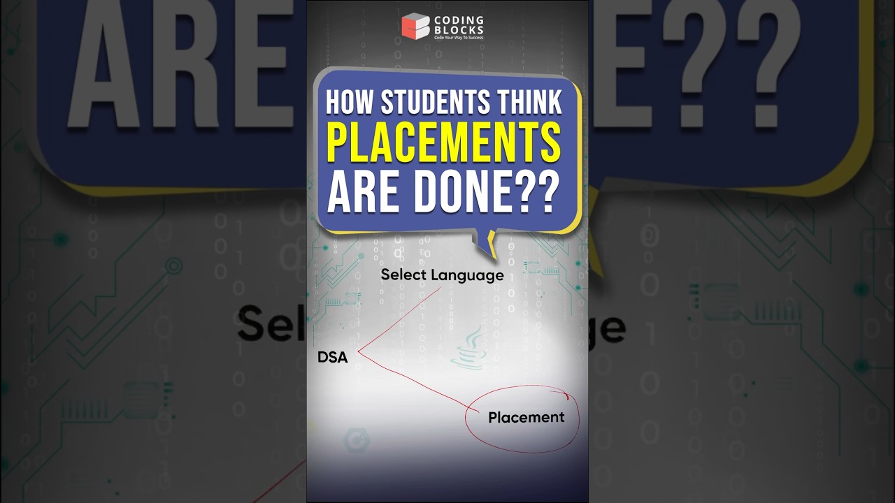 Cracking Placements: Expectations vs The Reality Check! #code #codingblocks #placement #dsa #coding