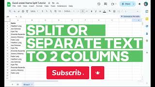 How to Split or Separate Text to Columns in Google Sheets (FAST & EASY!)