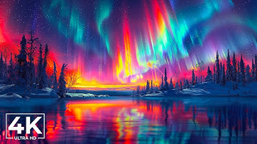 Discover The Aurora Borealis & The Northern Lights in 4K Video Ultra HD with Relaxing Music