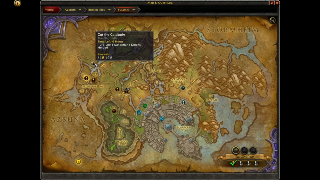 World Of Warcraft Stabilizing Suramar Legion Quest Guide YouTube