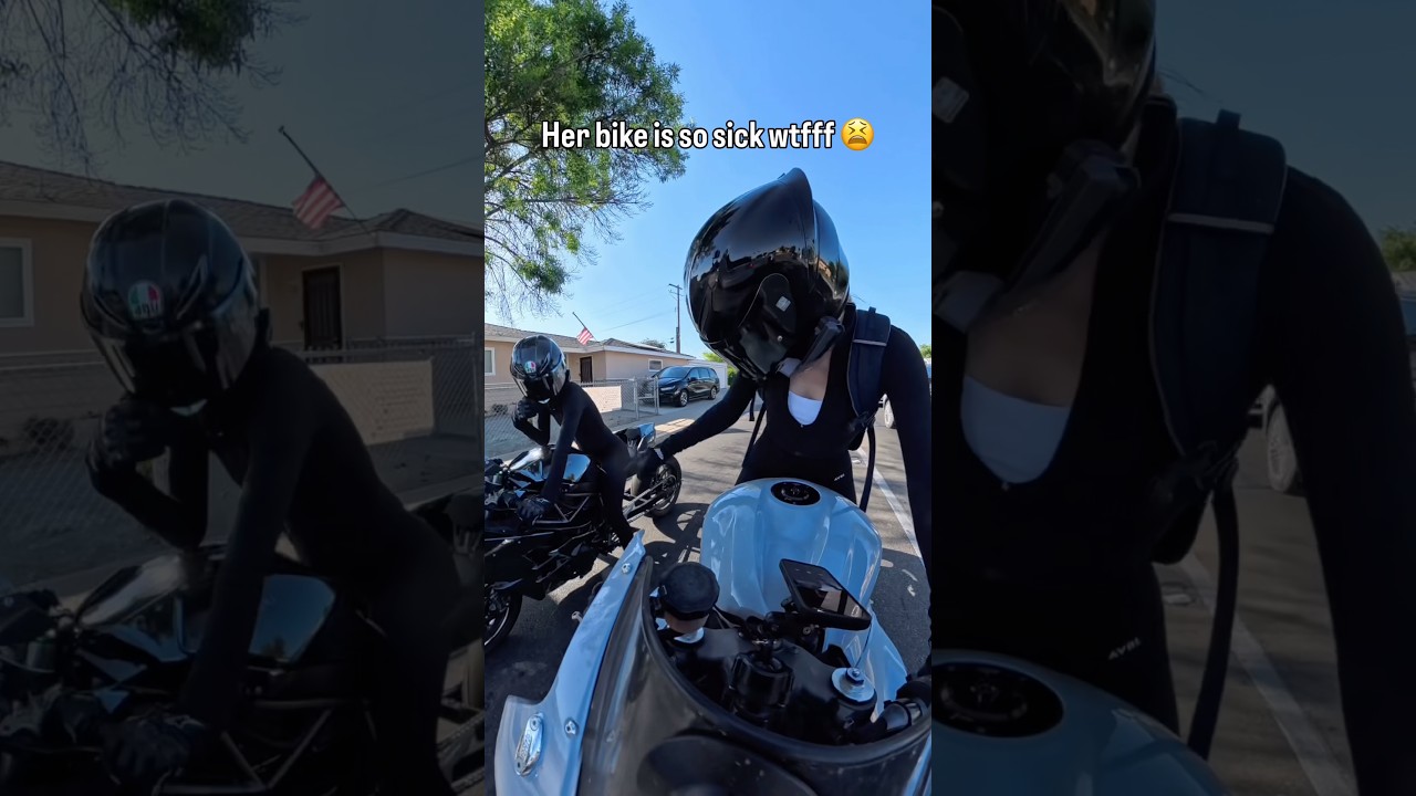 A girl on an H2??? 😳😳😳 #motorcycle #bikergirl #bikerchick #bikergang