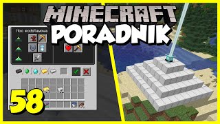 Minecraft Poradnik #058 - beacon, magiczna latarnia - jak zrobić i używać? | Minecraft 1.16 Survival