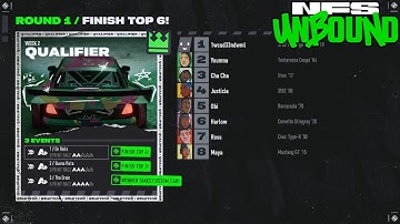 NFS Unbound: Qualifier 2 - Round 1 (Top 6)