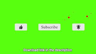 Subscribe button green screen video free download