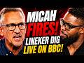 Micah Richards Roasts Gary Lineker on BBC World Cup