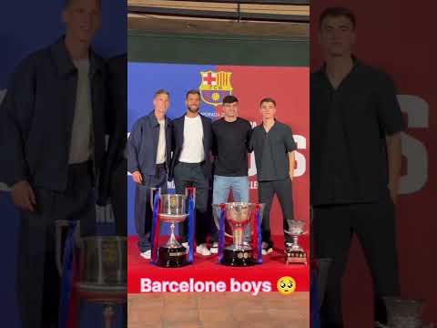 🥶Barcelone boys looks so good😛 party لاعبي برشلونة يبدون بغاية الجمال والفخامة عشاء الاحتفال