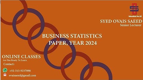 Business Statistics paper 2024, Second year Commerce, BIEK