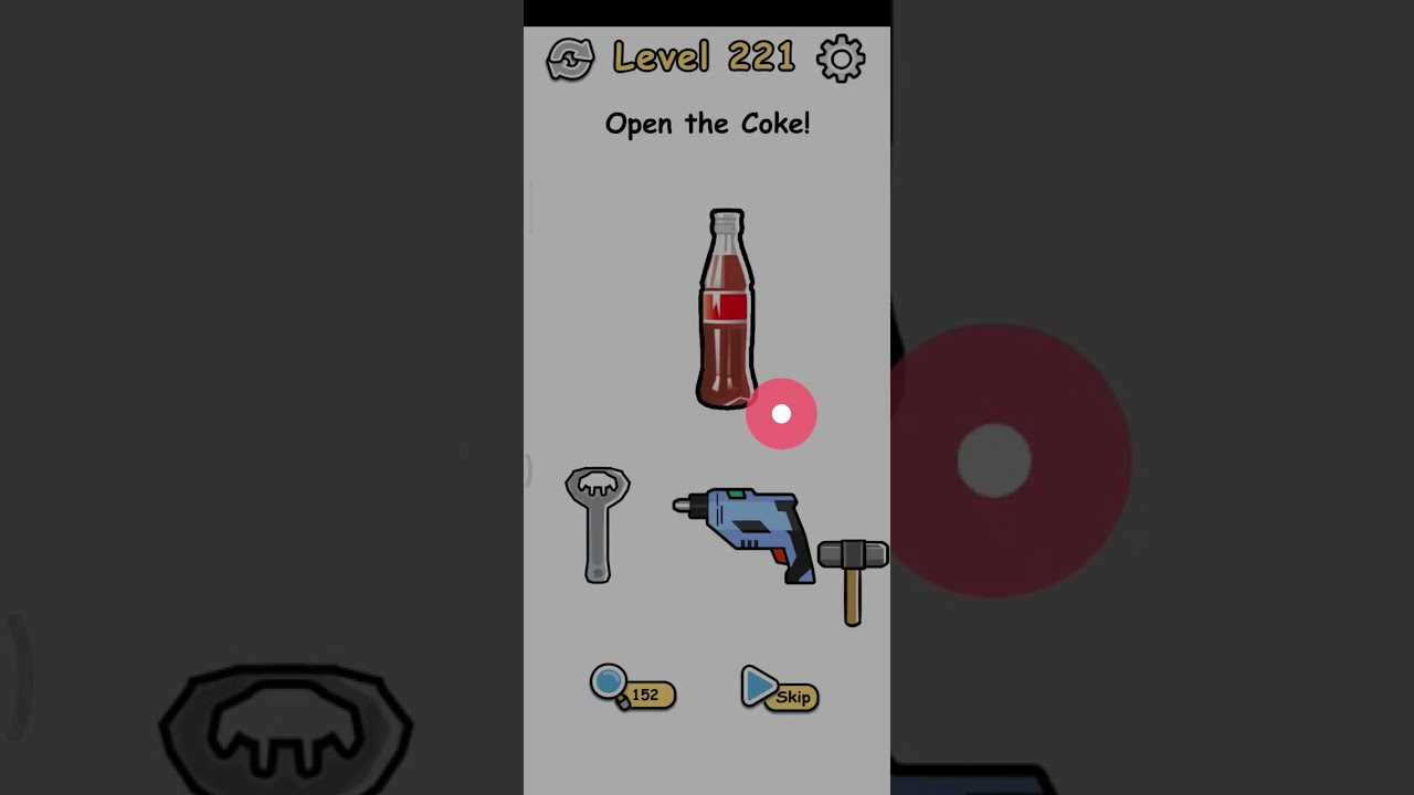 Brain Crack Level 221 | Open the Coke ! | #braintest #braingame #braincrack #games