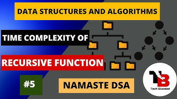 #5 Time Complexity Of Recursive Algorithm | Data Structures In Hindi | NAMASTE DSA | Tech Blooded