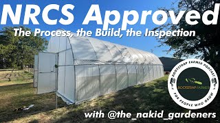 NRCS APPROVED: Start to Finish High Tunnel Build | EQIP Grant | with Nakid Gardeners
