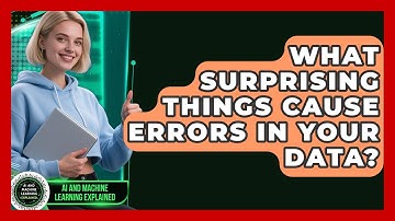 What Surprising Things Cause Errors In Your Data? - AI and Machine Learning Explained