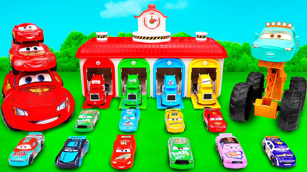 Disney Pixar Cars Unboxing Review | Disney Pixar Cars Go Toy Truck Race Track | Lightning McQueen