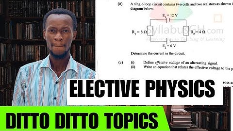 Likely Elective Physics Practical Topics for Nov Dec Physics Exams | Private WASSCE