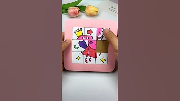 How to make puzzle with paper se puzzle Kaise banaen DIY easy puzzle making ideas kids #shortfeed