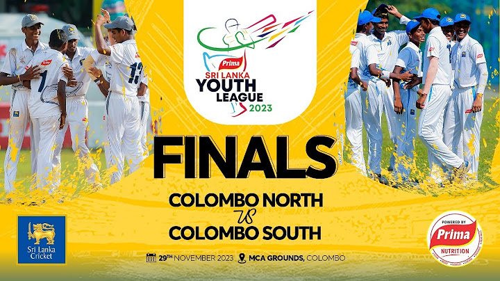 🔴 LIVE | Final : Colombo South vs Colombo North | Prima Under 15 Sri Lanka Youth League 2023