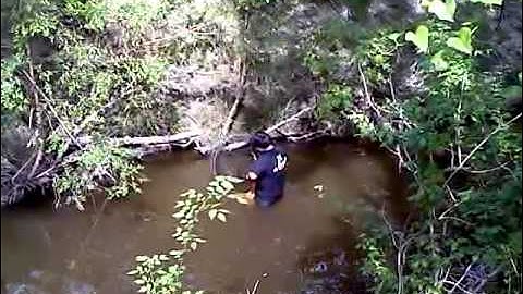 Noel checking Turtle Traps