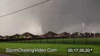 5/20/2013 Moore, OK Wedge Tornado and Escape Stock Footage