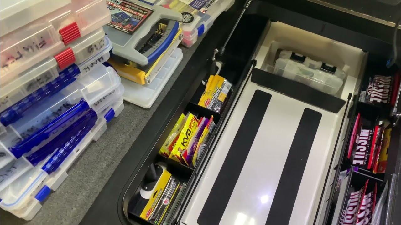 Bass Boat Soft Plastic Storage Problems ? AMPD Marine Has You Covered