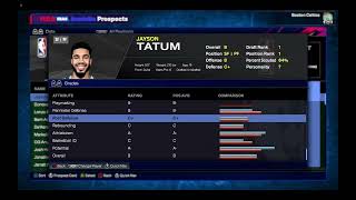 NBA 2K25 2017 Draft Detailed Prospect Scouting